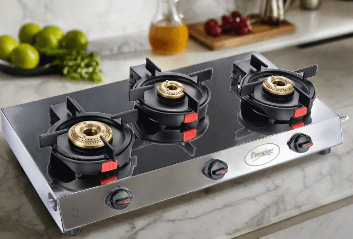The Secret to Faster, Cleaner Cooking? A 3 Burner Stainless Steel Stove from Glen